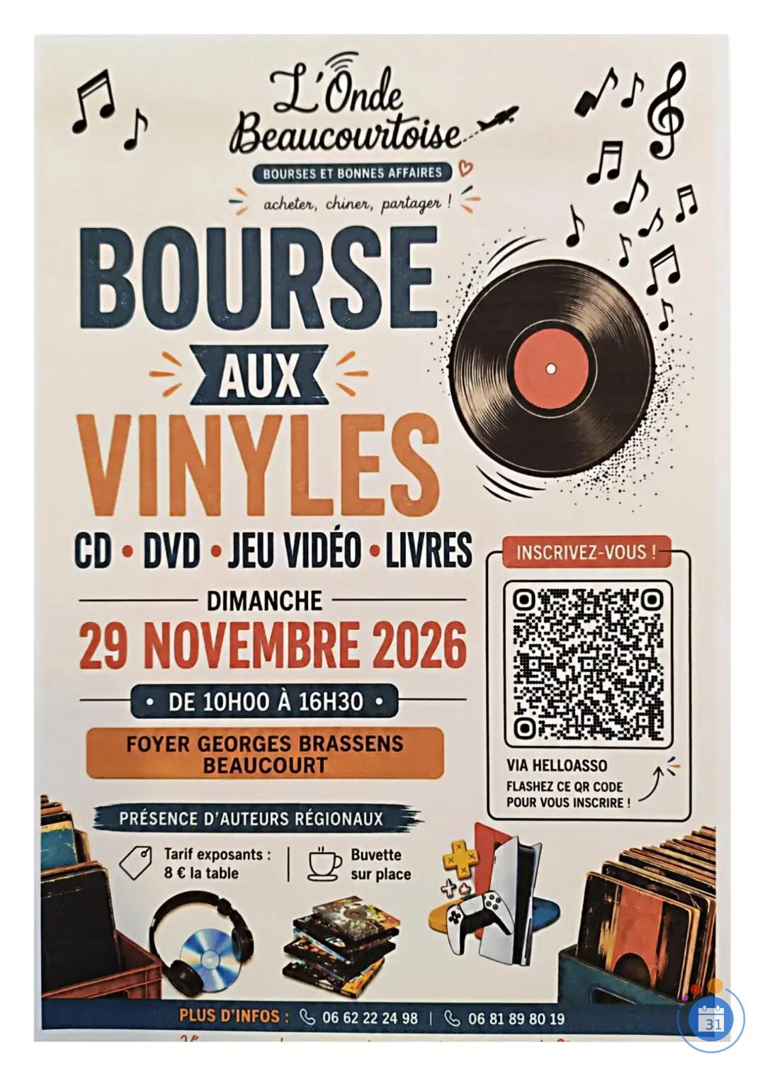 Image bourse aux vinyles, CD, DVD, livres (photo 1)