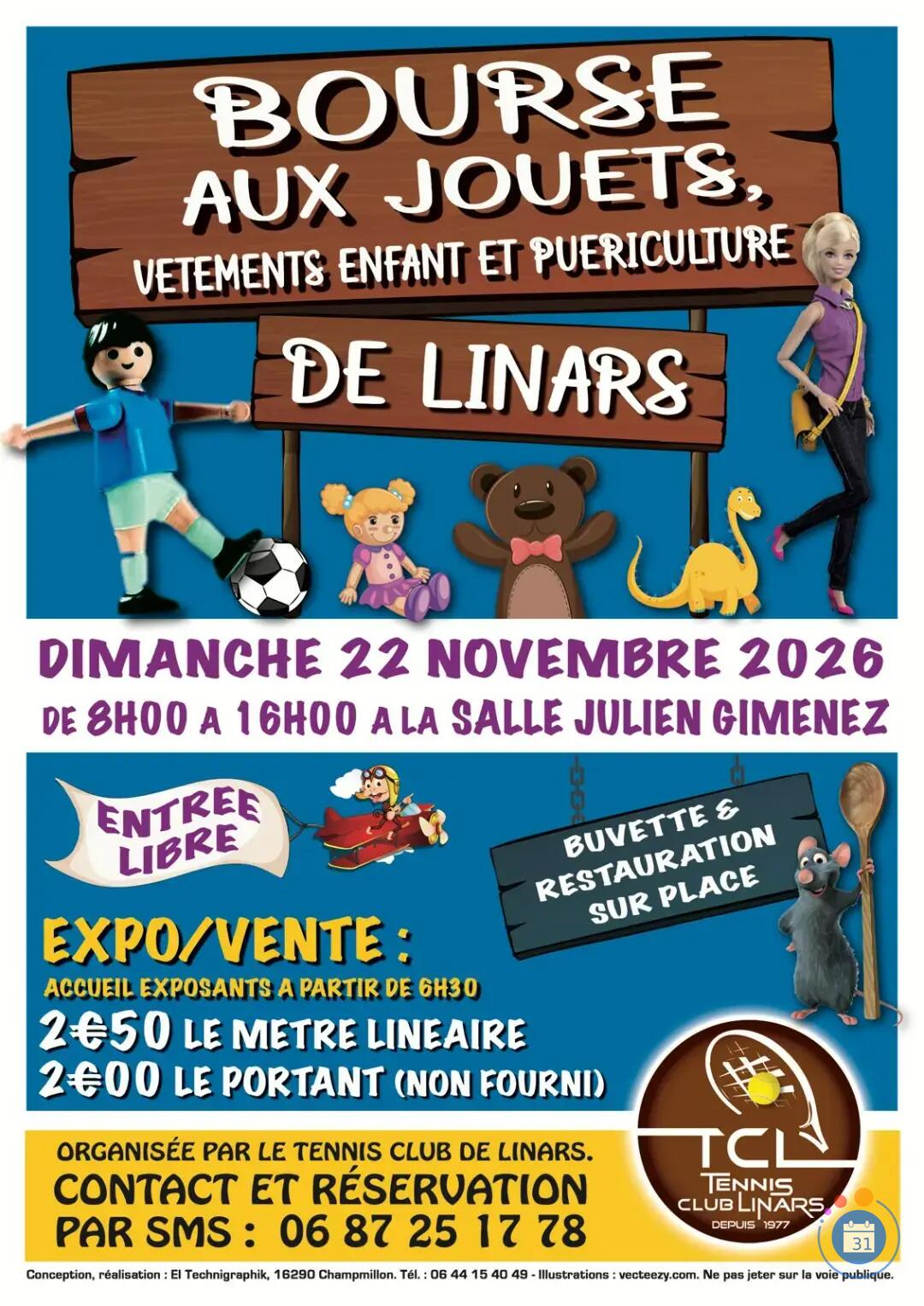 Image Bourse aux jouets du TC Linars (photo 1)