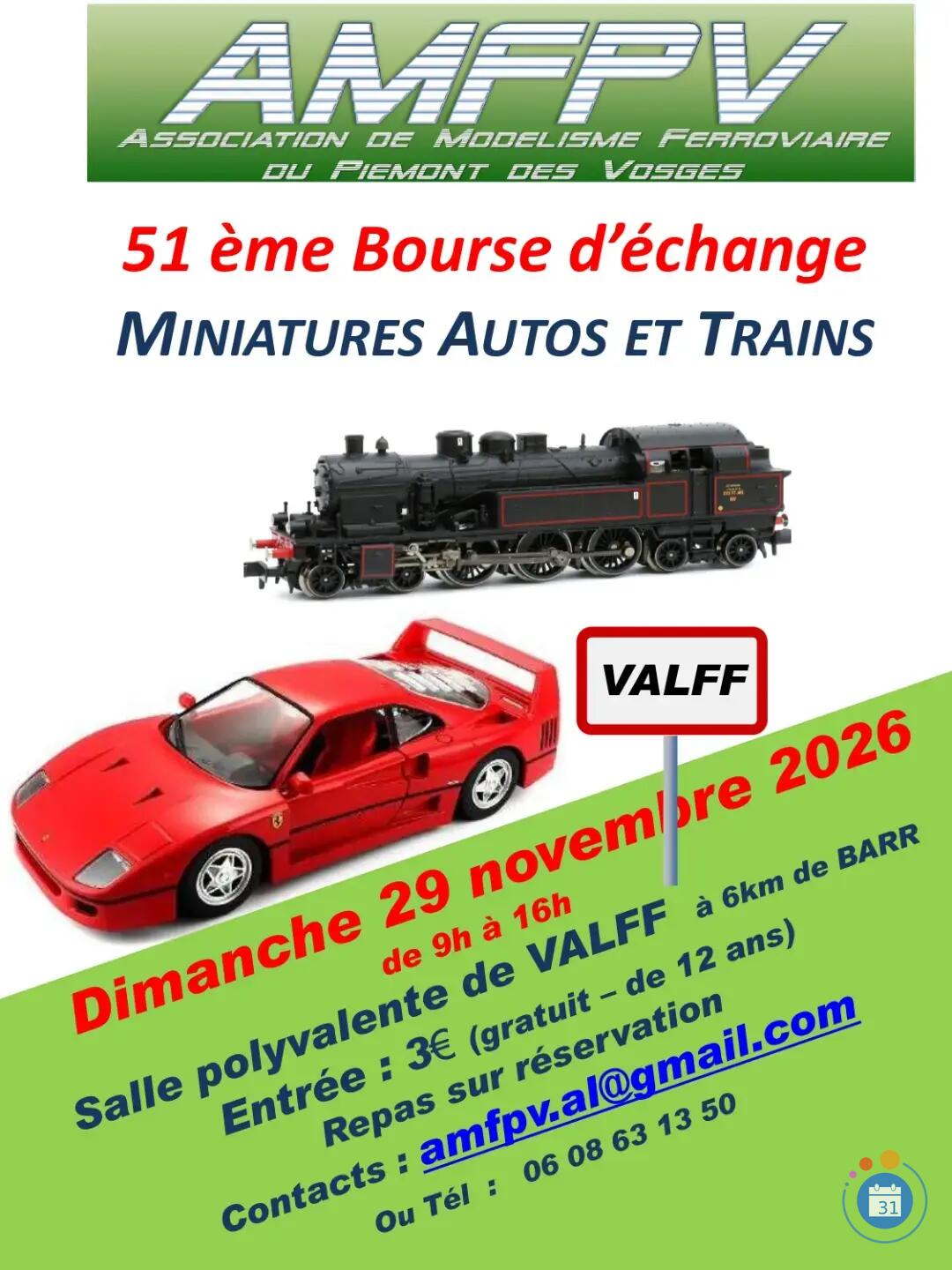 Image Bourse aux miniatures autos et trains (photo 1)