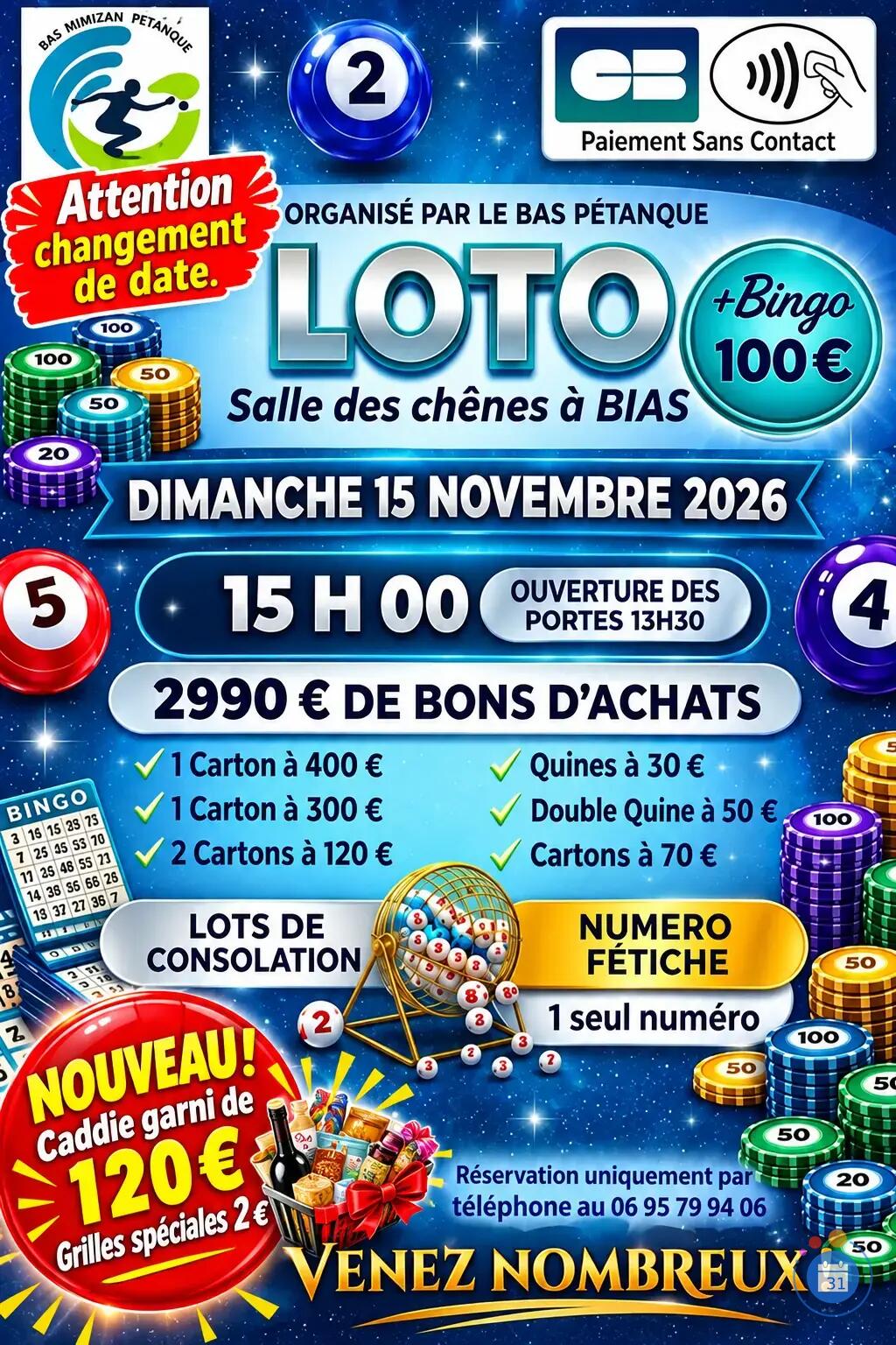 Image Loto BAS MIMIZAN PETANQUE (photo 1)
