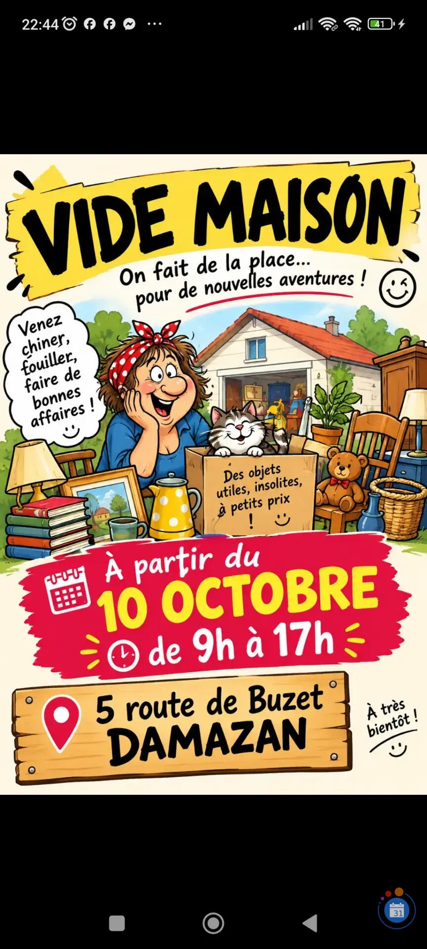 Image Vide maison on fait de la place pour une nouvelle aventure (photo 1)
