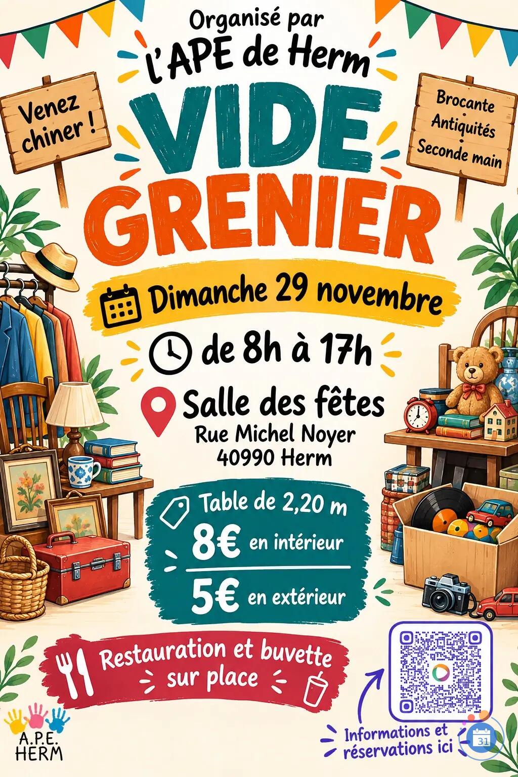 Image Vide grenier de l’APE Herm (photo 1)