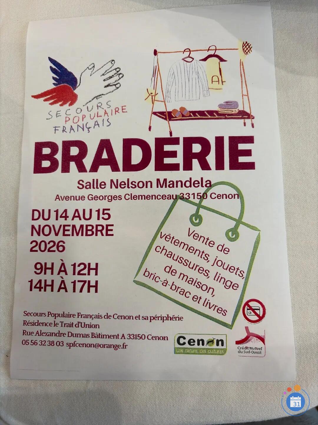 Image Braderie secours populaire cenon (photo 1)