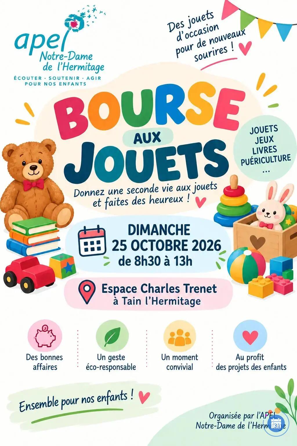 Image Bourse aux jouets, articles de puériculture, et vêtements jusqu'à 12 ans (photo 1)
