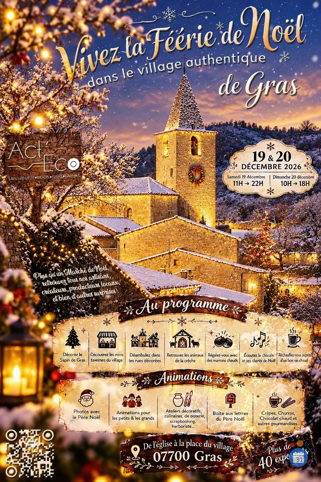 Image Marché de Noël dans le village authentique de Gras ! (photo 1)