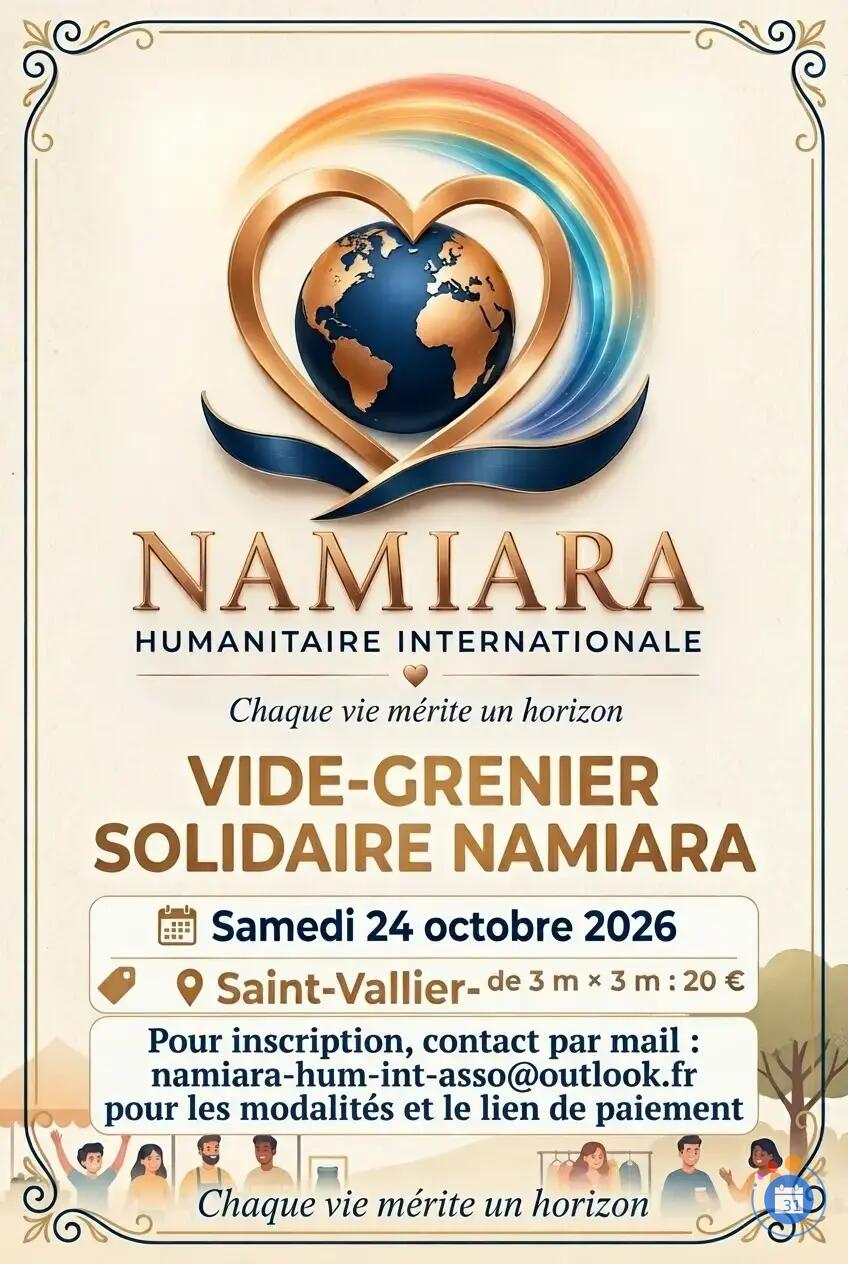 Image Vide grenier NAMIARA HUMANITAIRE INTERNATIONALE (photo 1)