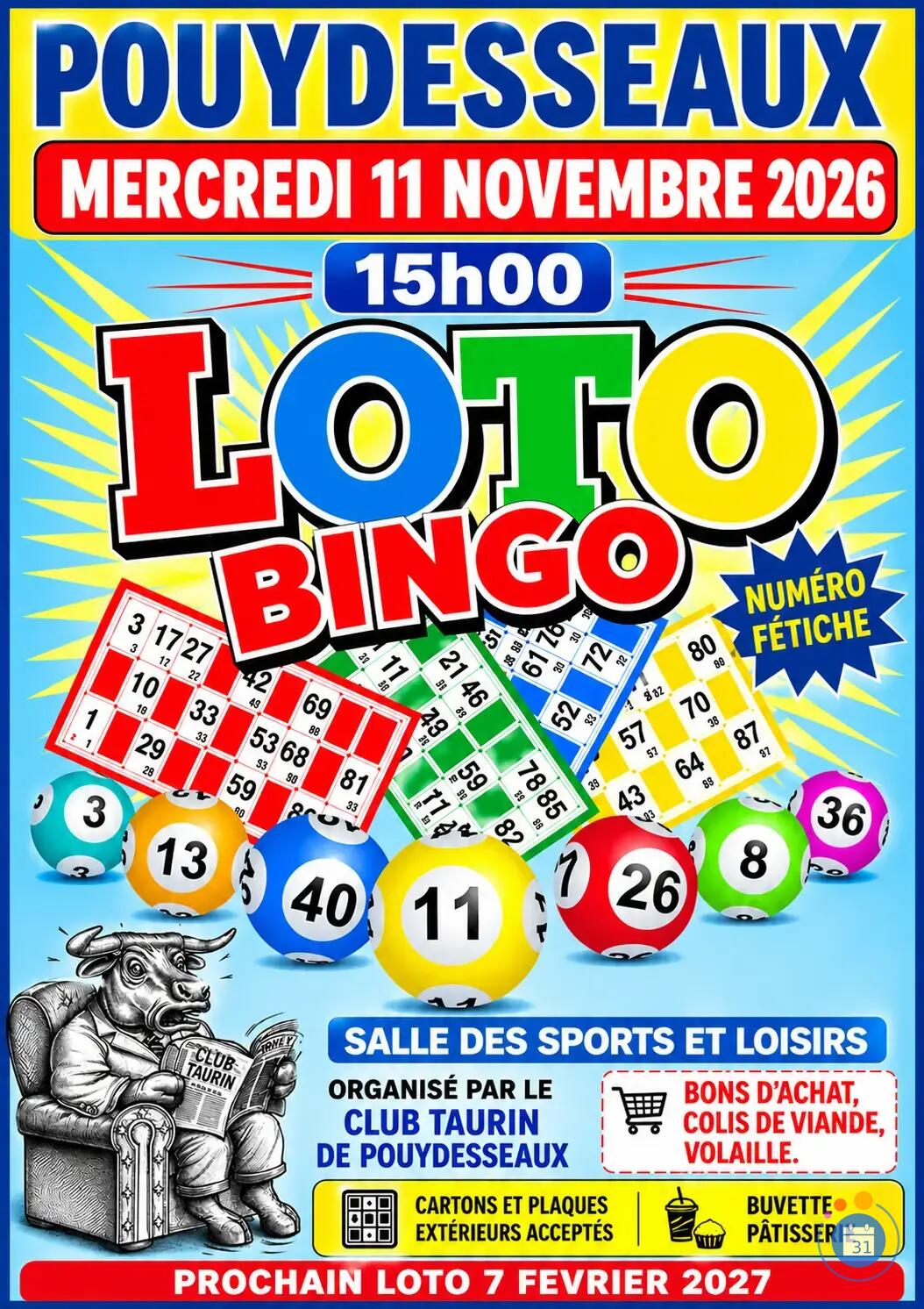 Image Loto club Taurin de Pouydesseaux (photo 1)