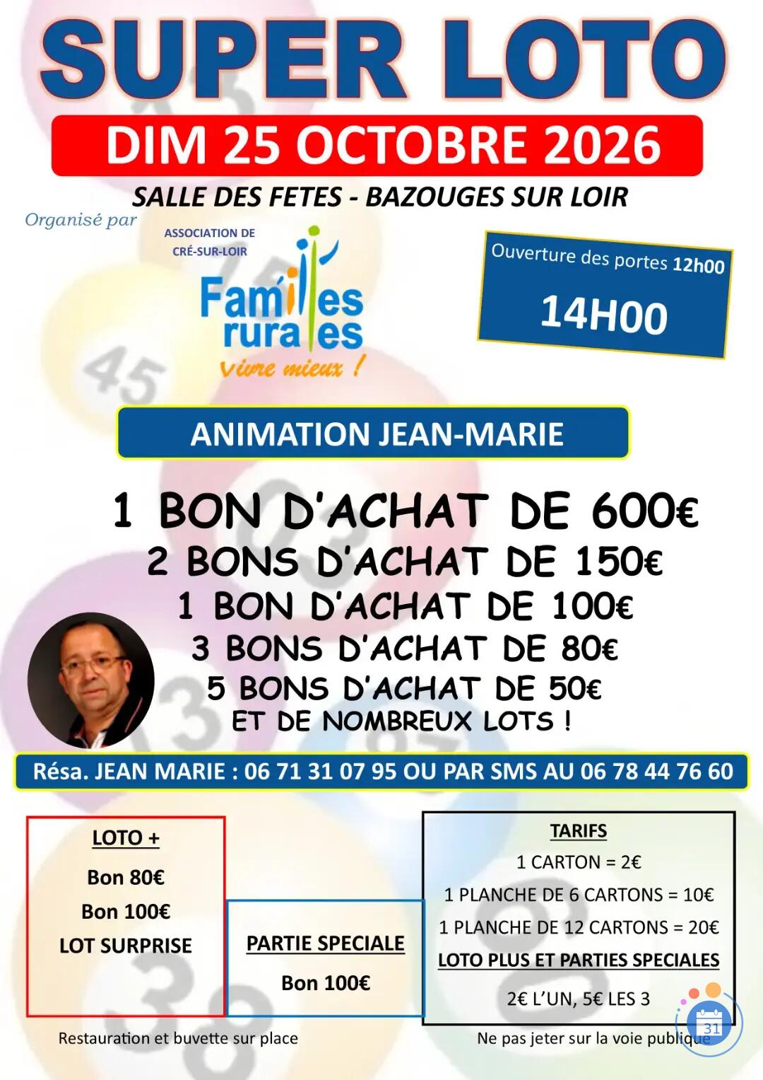 Image Loto familles rurales de cré (photo 1)