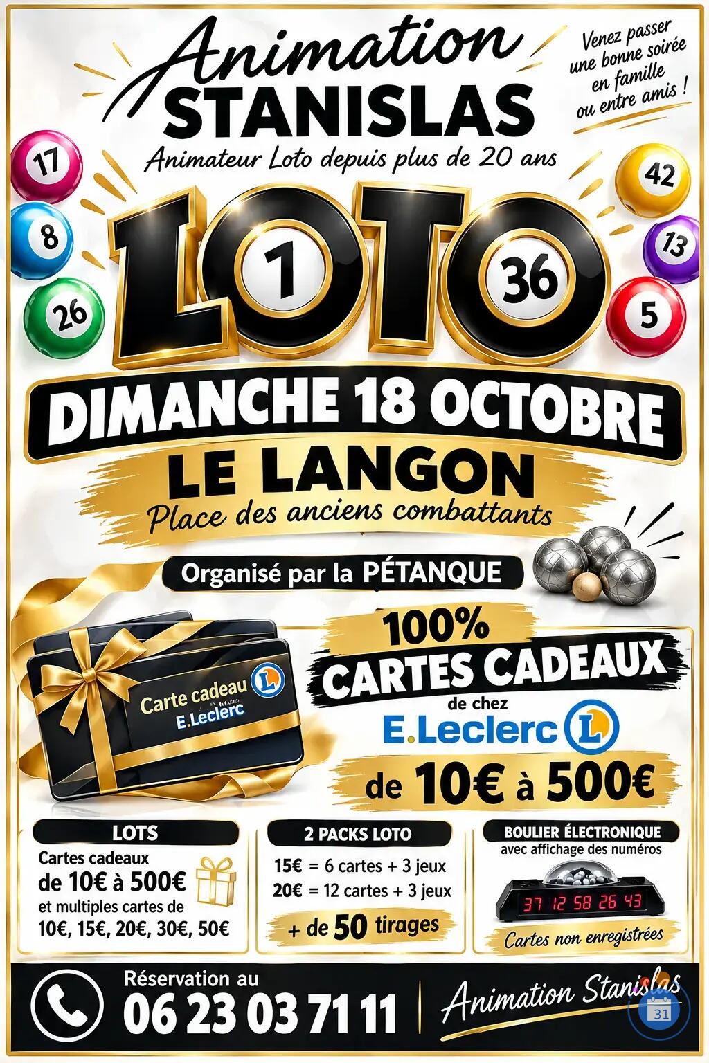 Image Après midi amination Loto avec packs (photo 1)