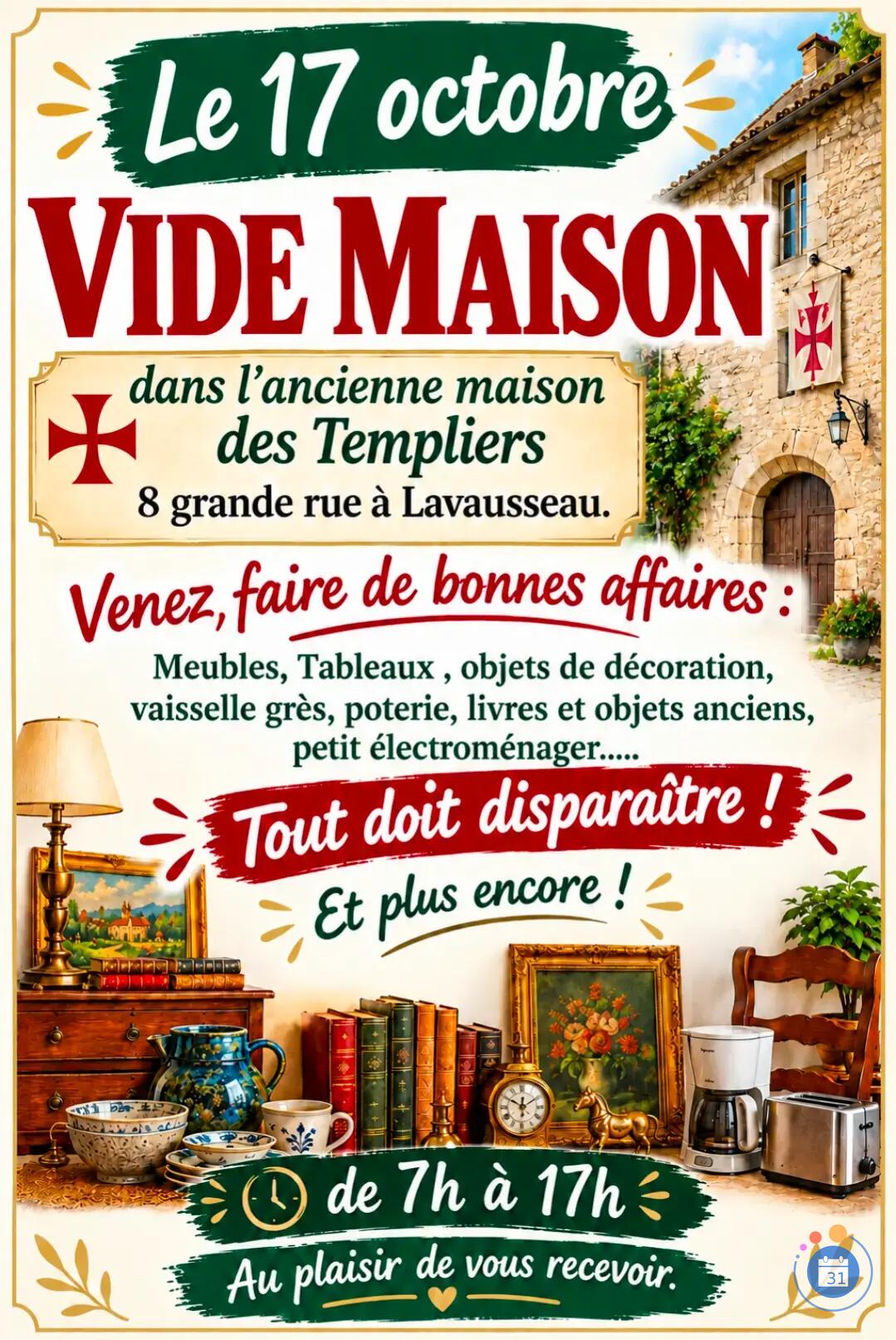 Image Vide maison à l'ancienne maison des templiers (photo 1)