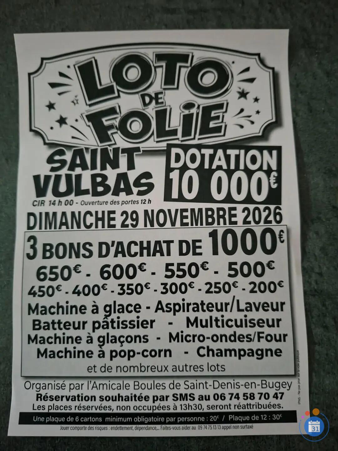 Image LOTO DE FOLIE 10 000€ (photo 1)