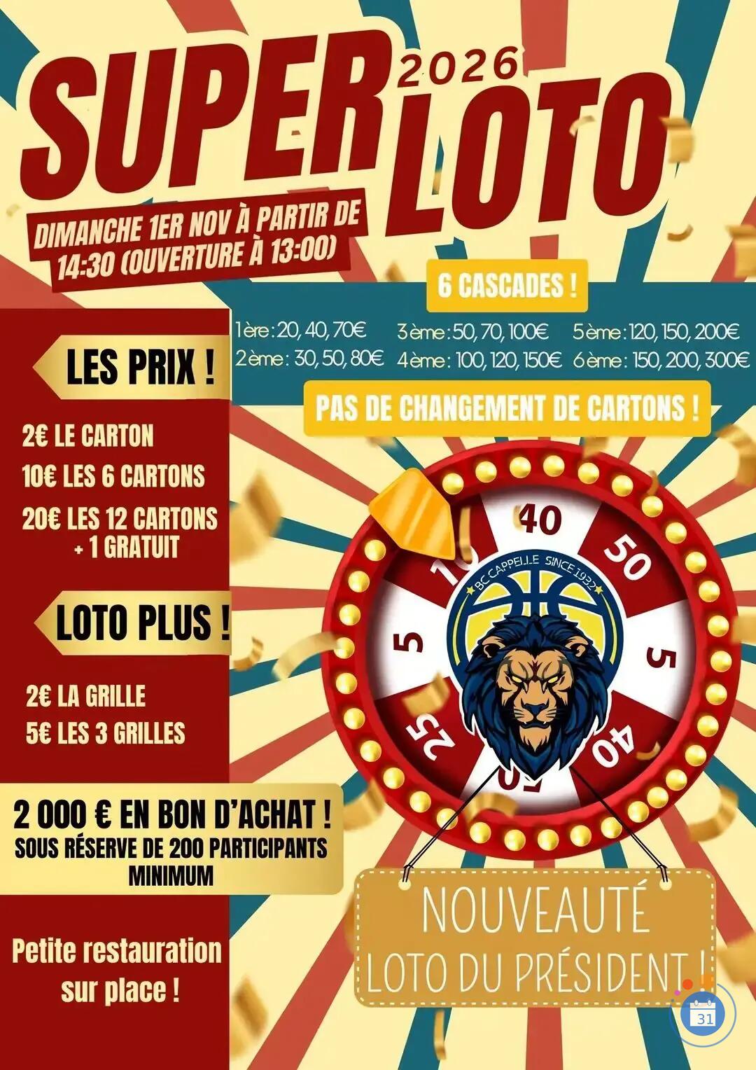 Image Loto BC Cappelle (photo 1)