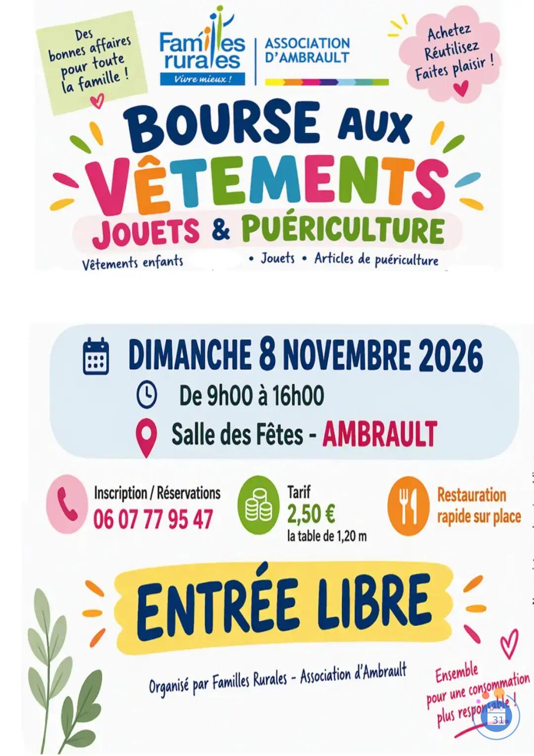 Image Bourse aux vêtements, jouets et puériculture (photo 1)