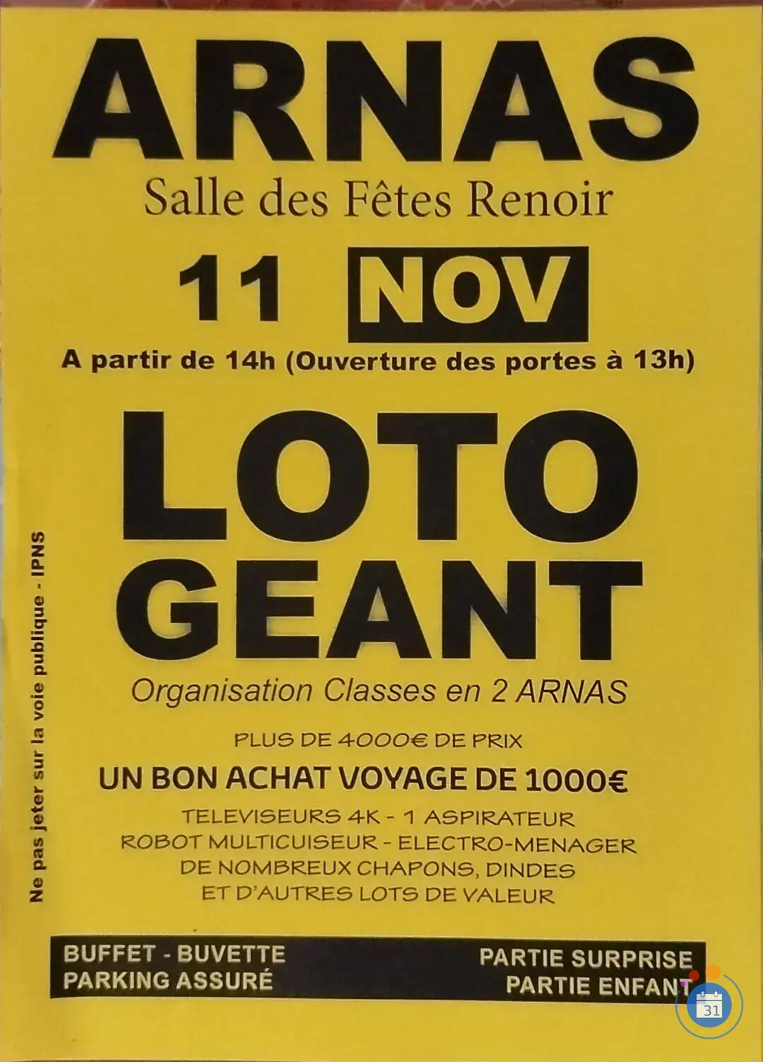 Image Loto géant classes en 2 (photo 1)