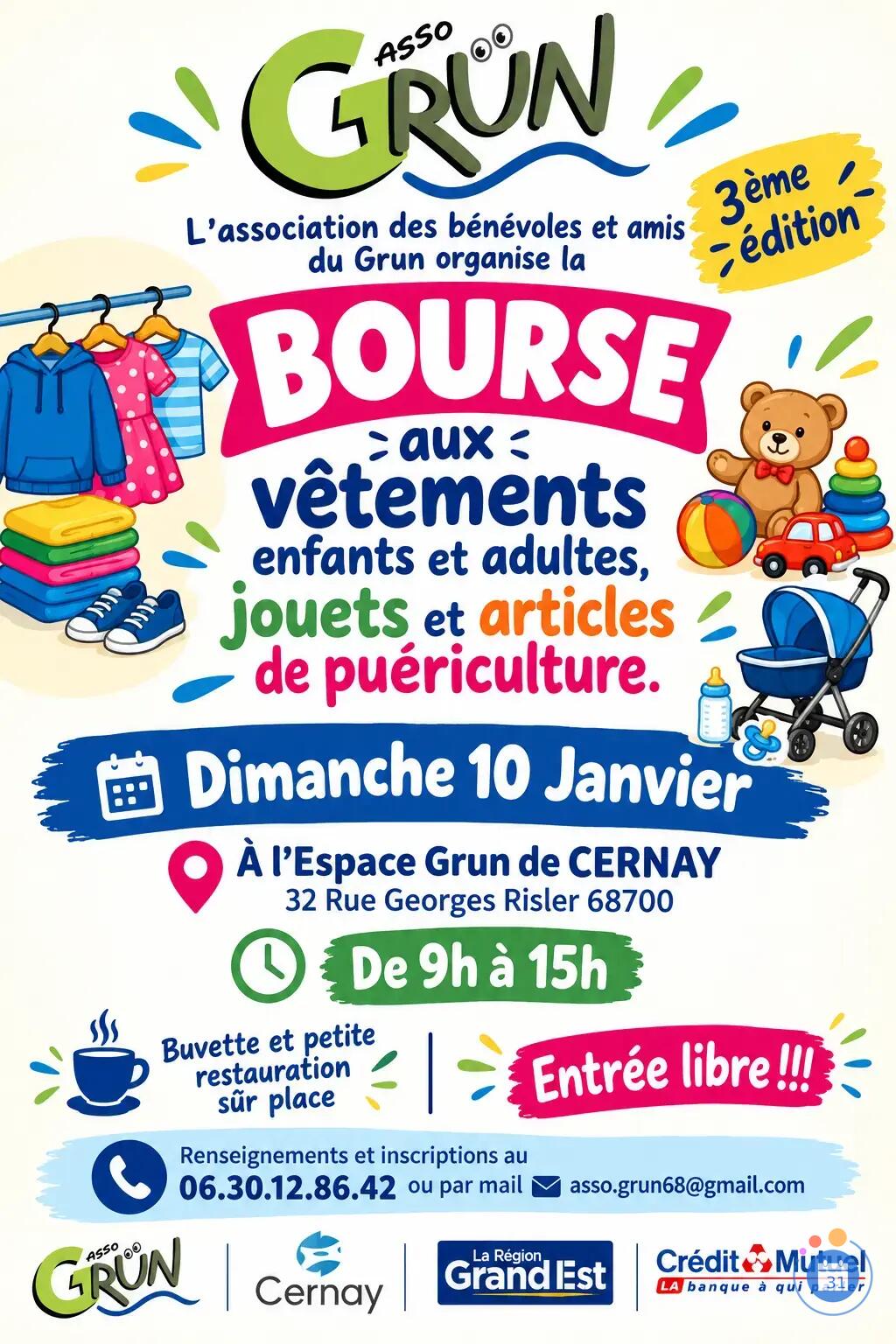 Image Bourse aux Vêtements enfants et adultes, jouets & articles de puériculture (photo 1)