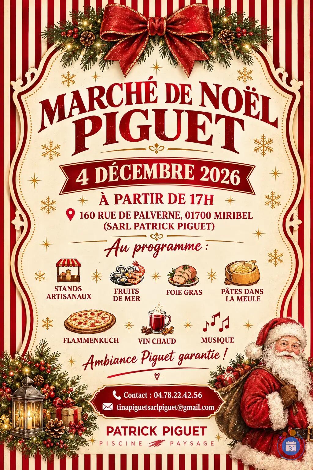 Image Marché de Noël nocturne Piguet (photo 1)