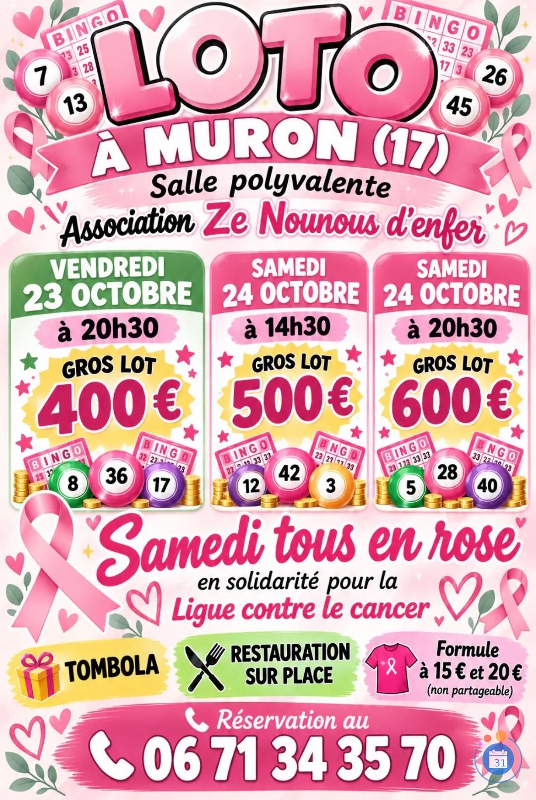 Image Double loto octobre rose (photo 1)