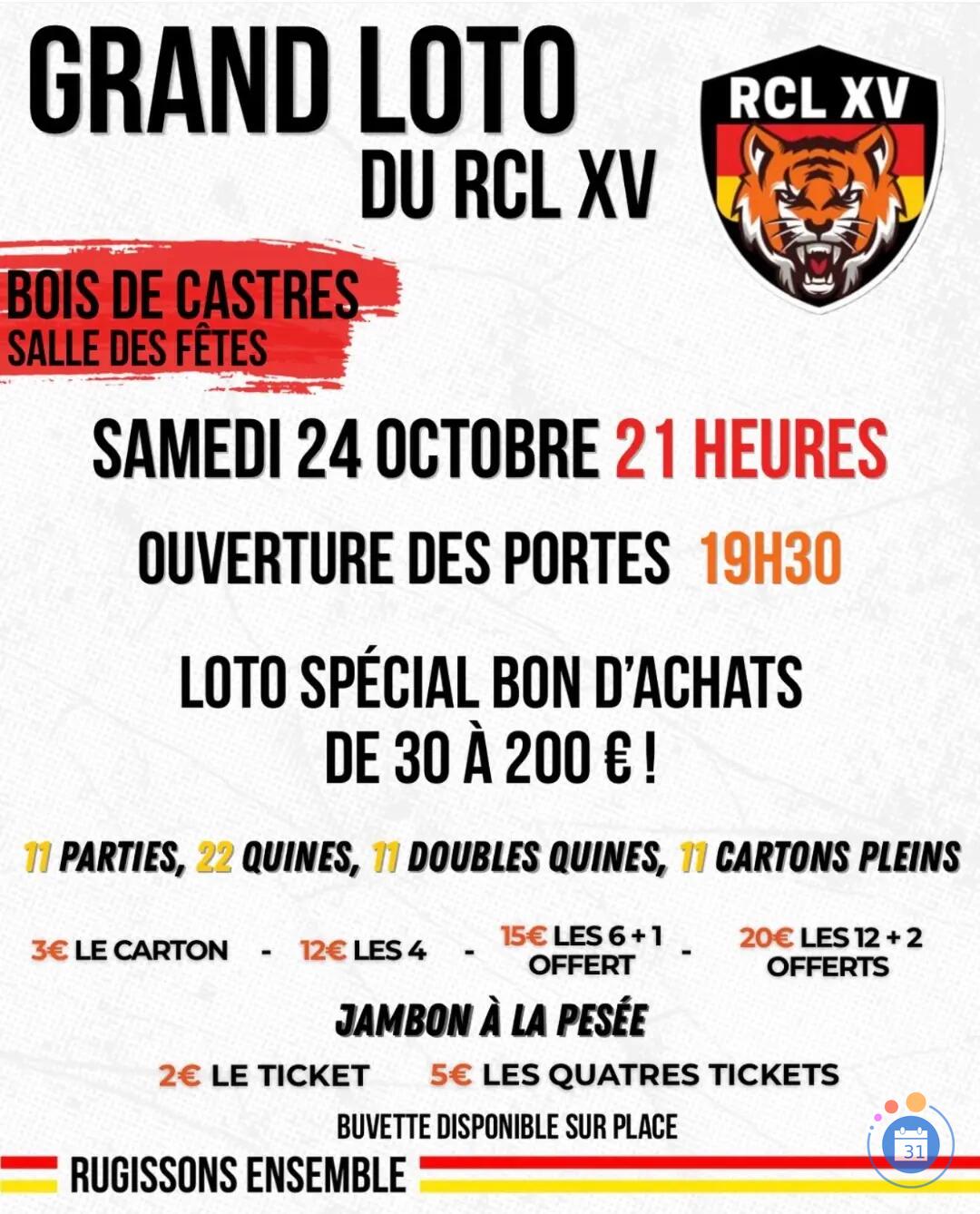 Image GRAND LOTO DU RCL XV (photo 1)