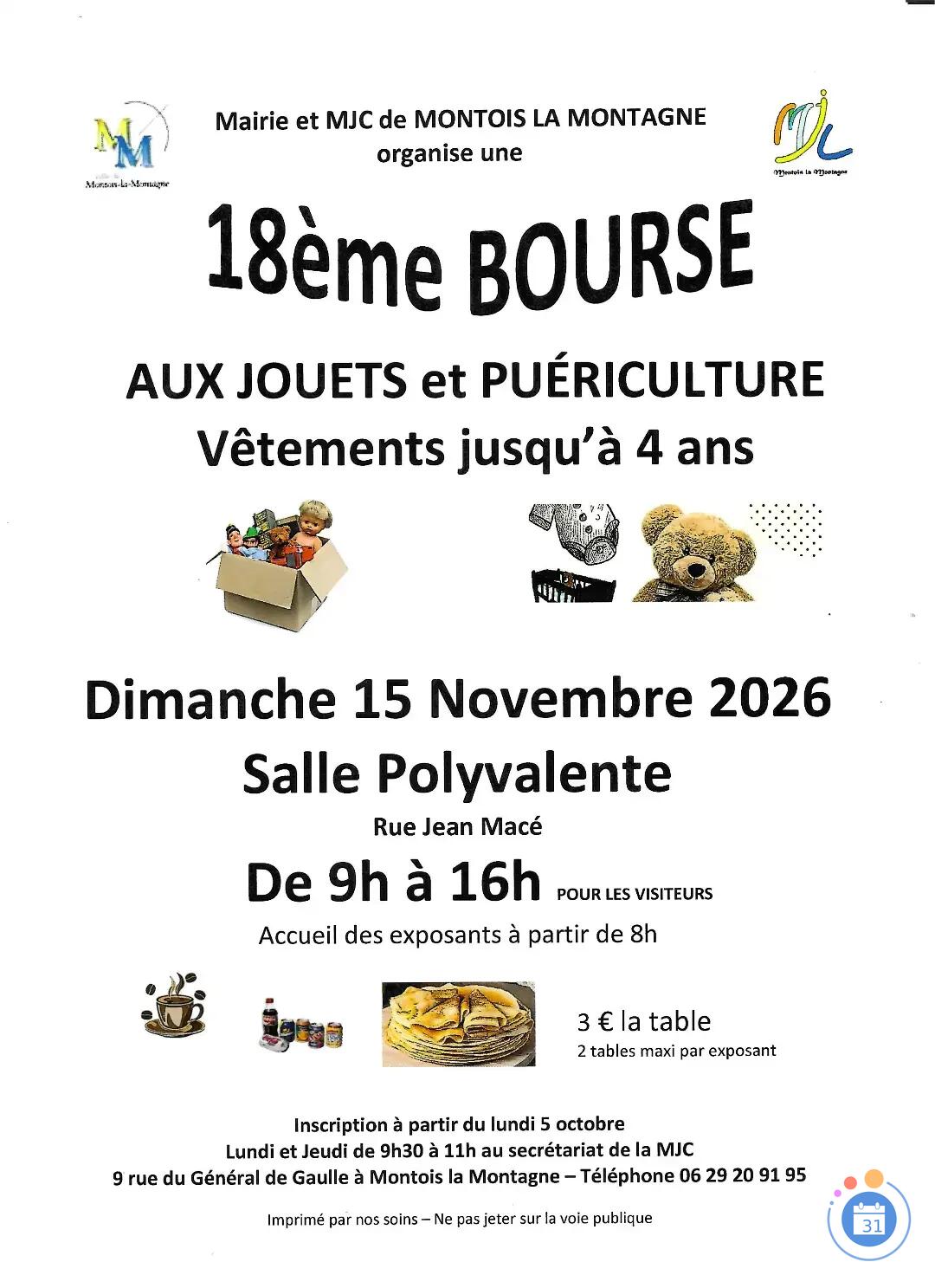 Image 18ème bourse aux jouets et puériculture (vêtements jusqu'à 4 ans) (photo 1)