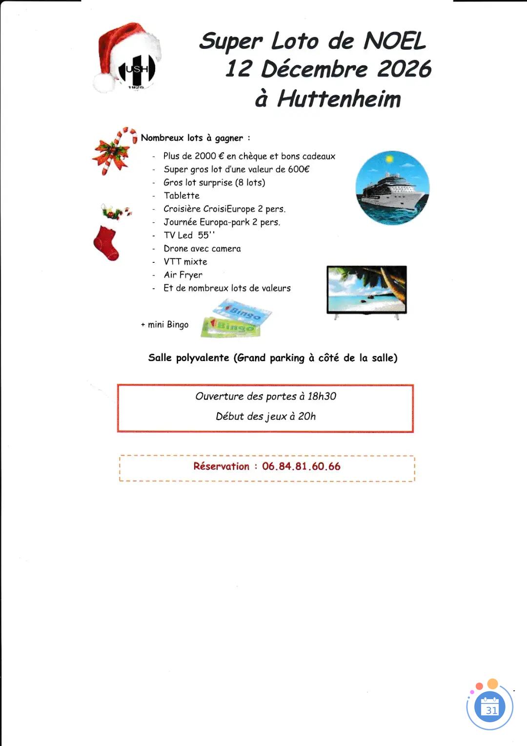 Image LOTO DE L'US HUTTENHEIM ANIME PAR CHRISTOPHE (photo 1)