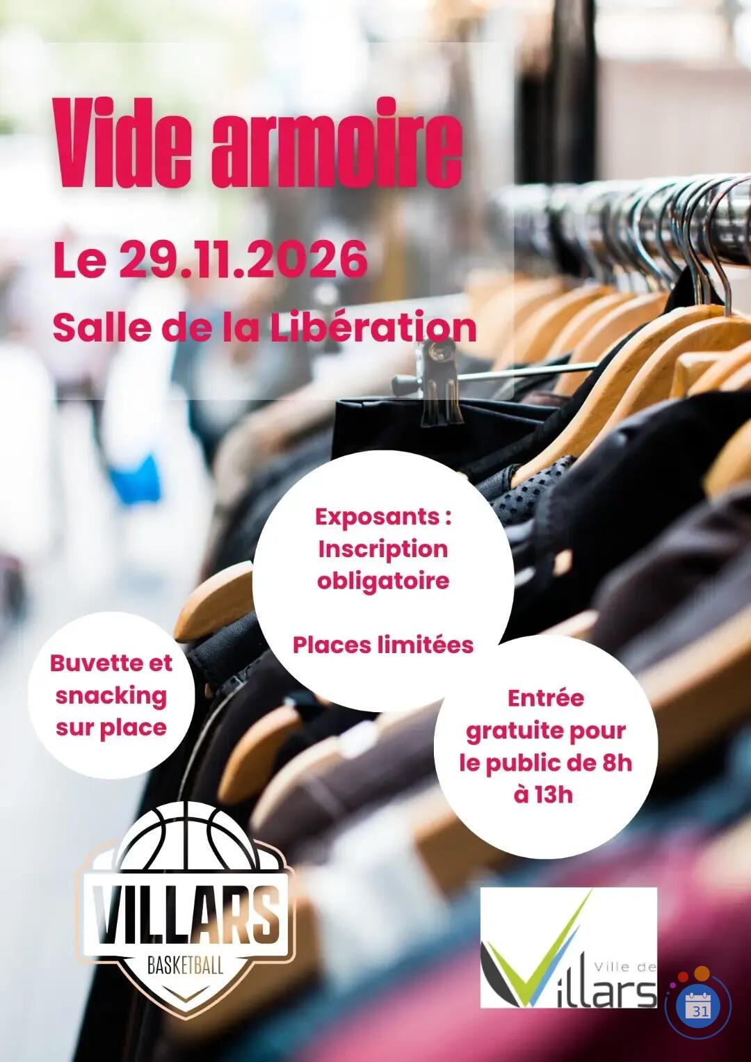 Image Vide armoire Villars Basket 2026 (photo 1)