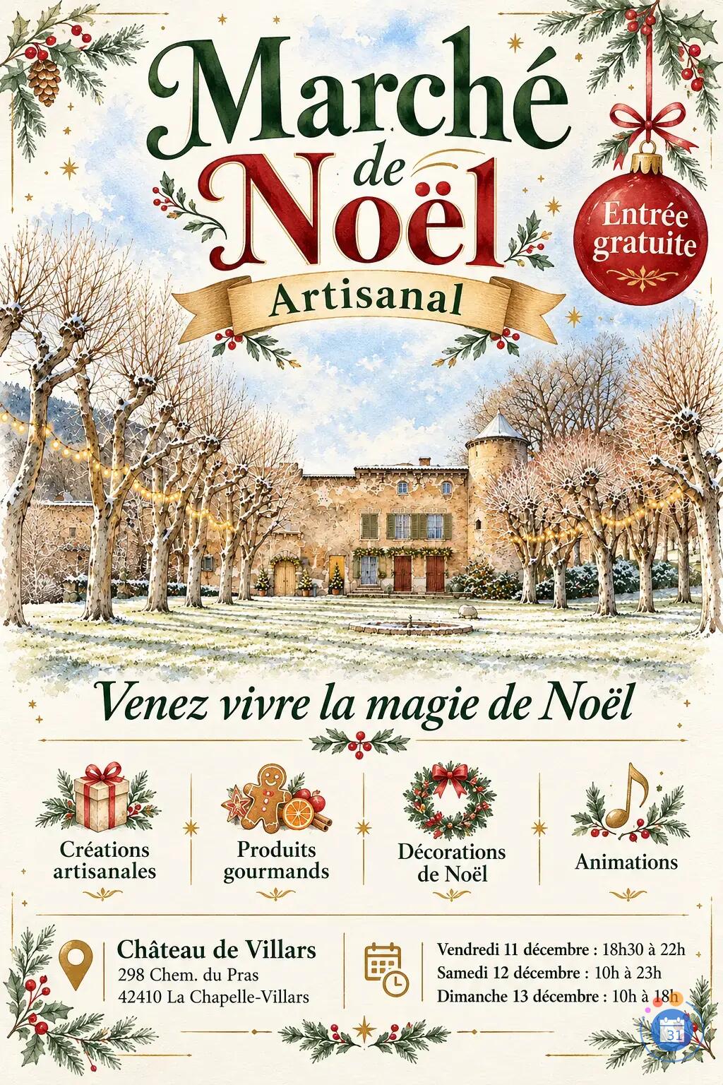 Image Marché de Noël - Château de Vilars (photo 1)