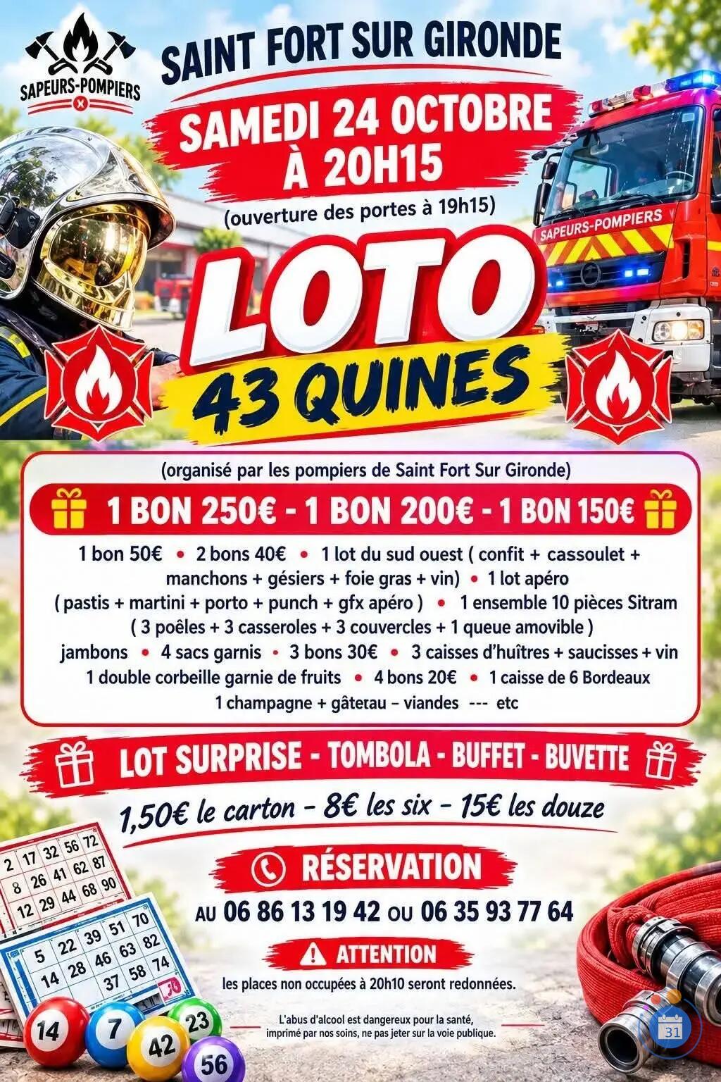 Image loto des pompiers de saint-fort-sur-gironde (photo 1)