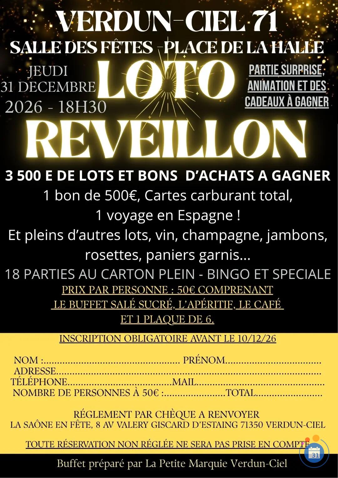 Image Loto réveillon ! (photo 1)