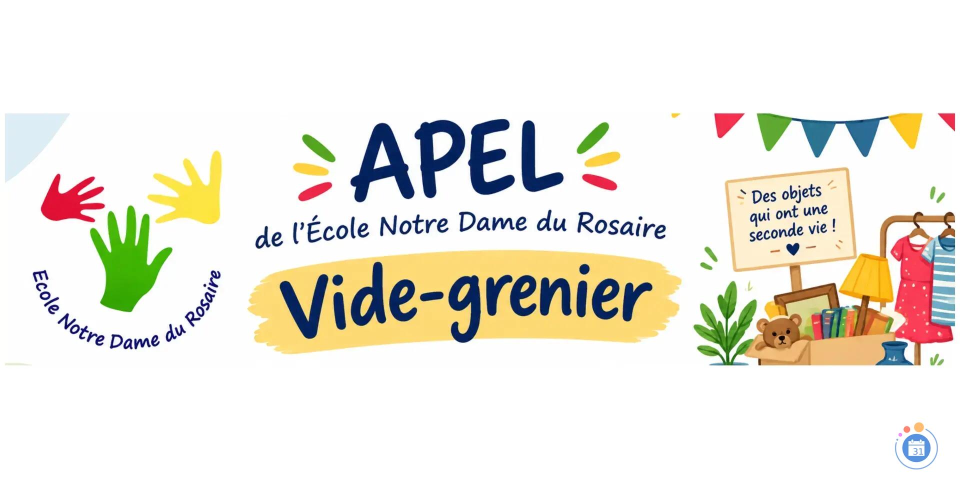 Image Vide-grenier de l’APEL – École Notre-Dame du Rosaire à Piriac-sur-Mer (photo 1)