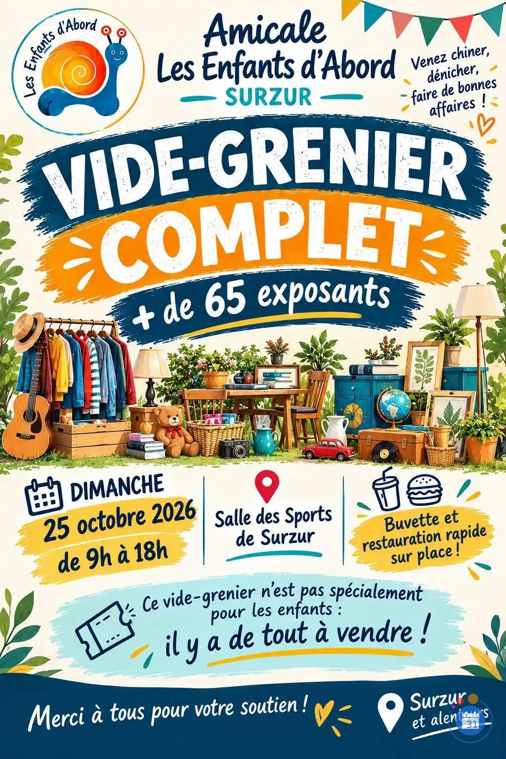 Image Vide-greniers organisé par l'Amicale les enfants d'abord (photo 1)