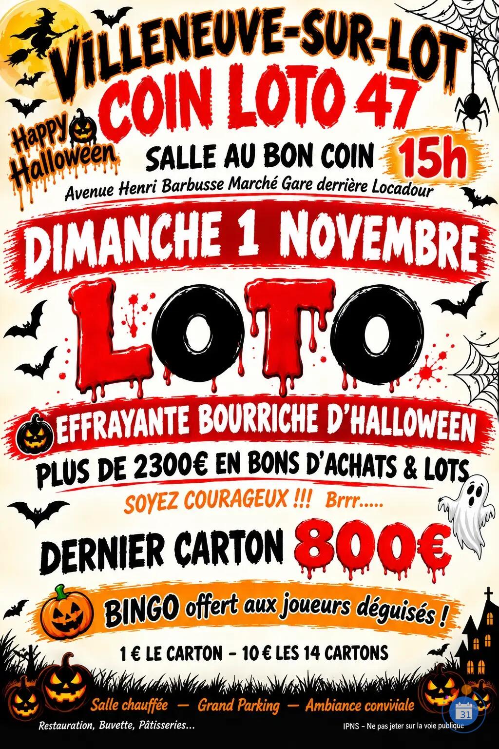 Image COIN LOTO 47 HALLOWEEN (photo 1)