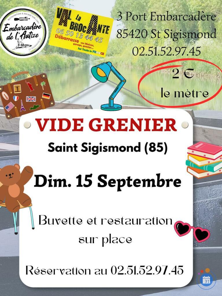 Image Vide Greniers de l'Embarcadère de l'Autize - St Sigismond (photo 1)