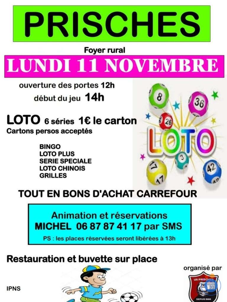 Image Loto 11 novembre 2025 Prisches (photo 1)