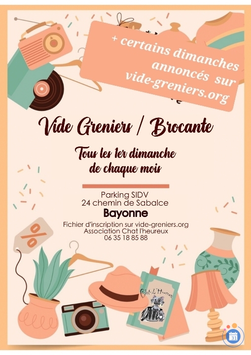 Image Vide-greniers au profit des chats libres (photo 1)