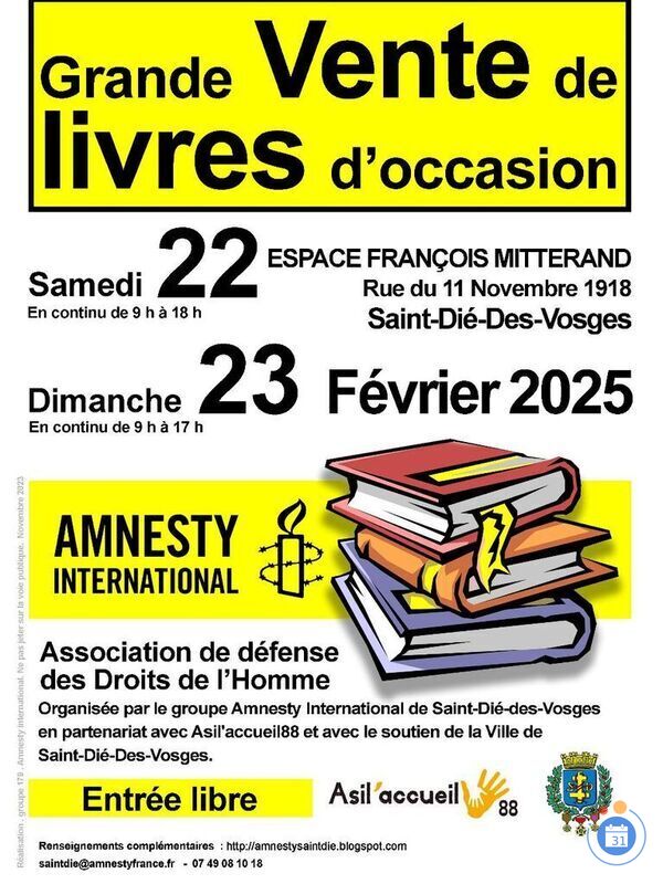 Image Grande vente de livres d'Amnesty international (photo 1)