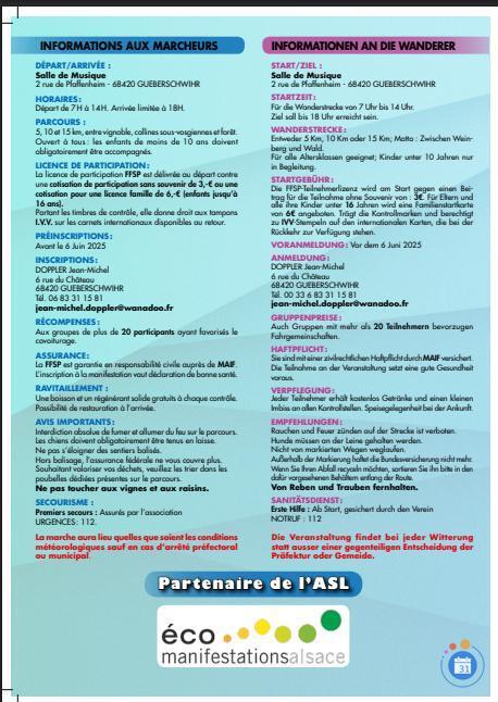 Image Marche populaire internationale de Gueberschwihr (photo 2)