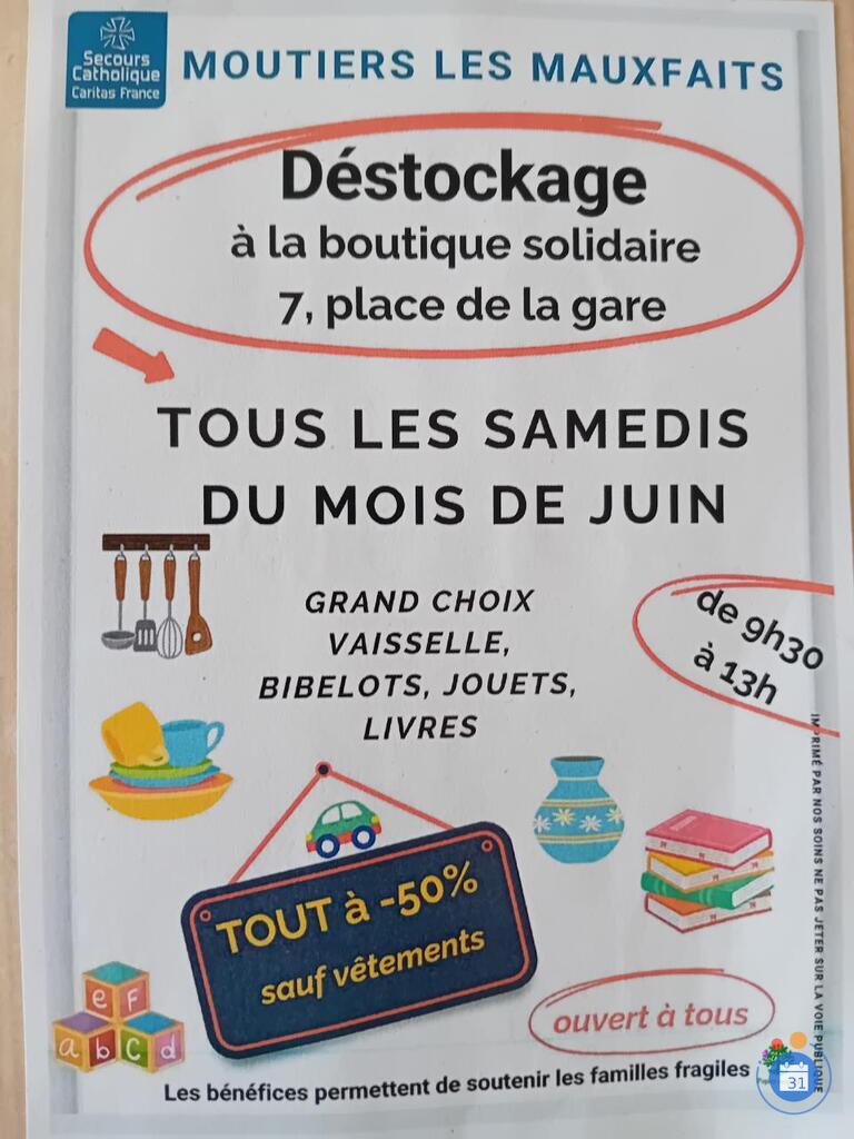 Image Déstockage à la boutique solidaire du Secours Catholique (photo 1)