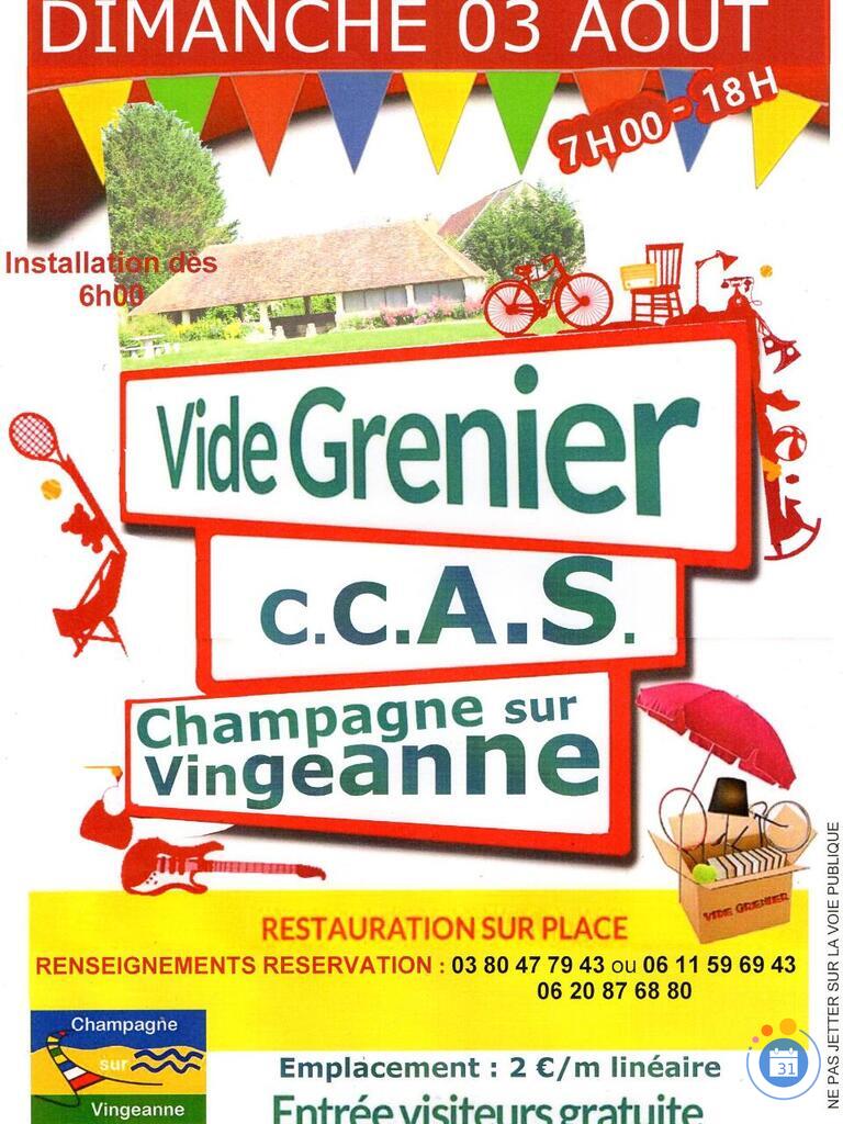 Image Vide grenier du ccas de champagne sur vingeanne (photo 1)