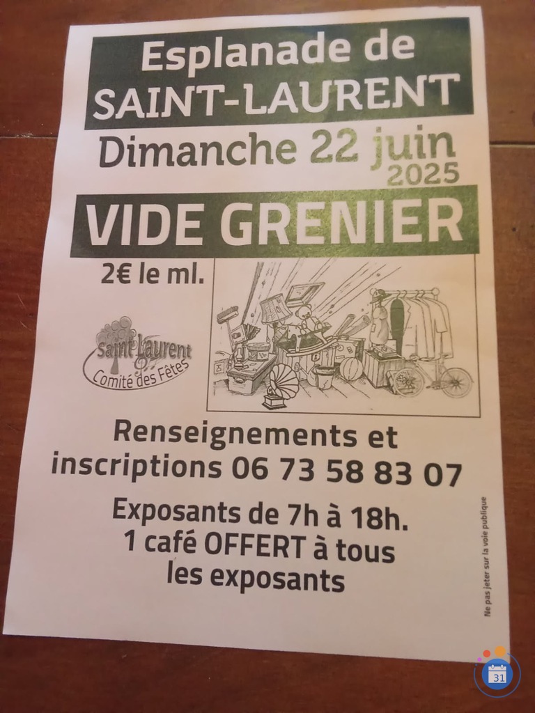 Image Vide grenier St Laurent (photo 1)