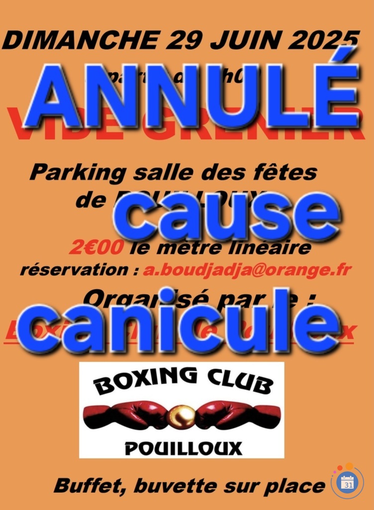 Image Vide grenier Boxing club de Pouilloux (photo 1)