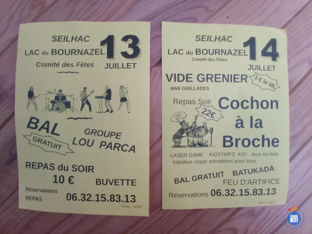 Image Vide grenier au lac de bournazel comité des fêtes de seilhac (photo 1)