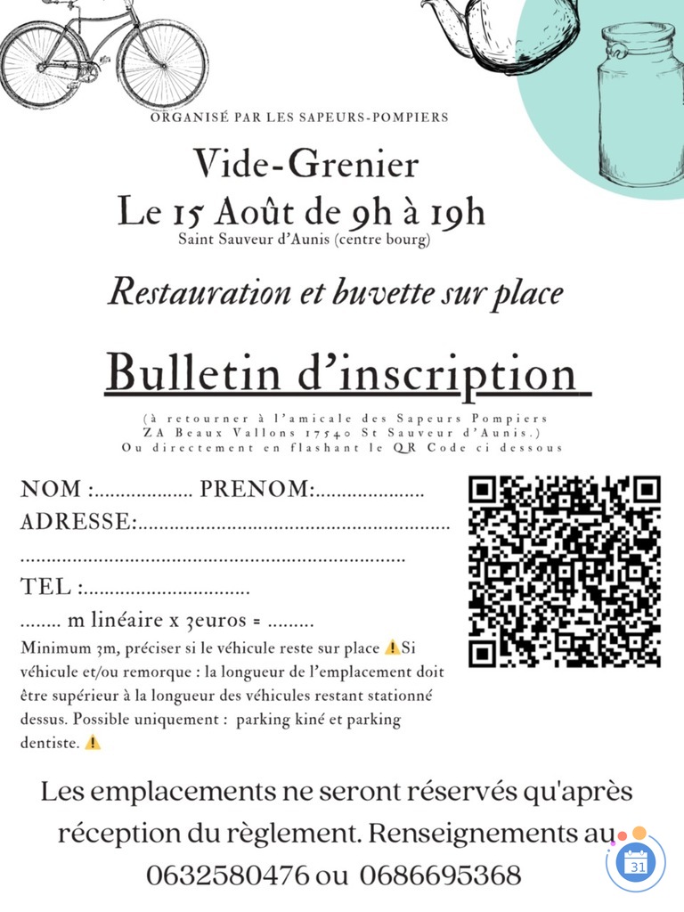 Image Vide grenier de St Sauveur d’Aunis (photo 1)