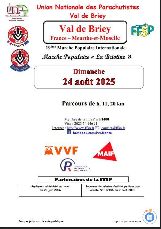 Image Marche populaire Union nationale des parachutistes (photo 1)