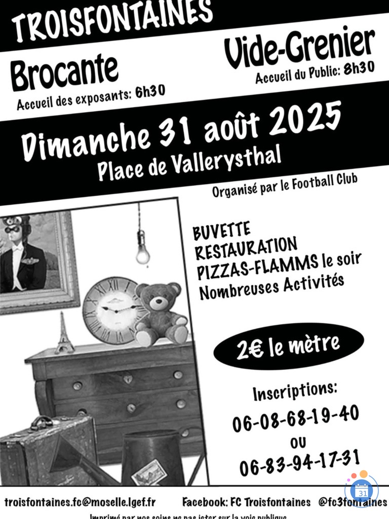 Image Brocante vide-grenier de Troisfontaines (photo 1)