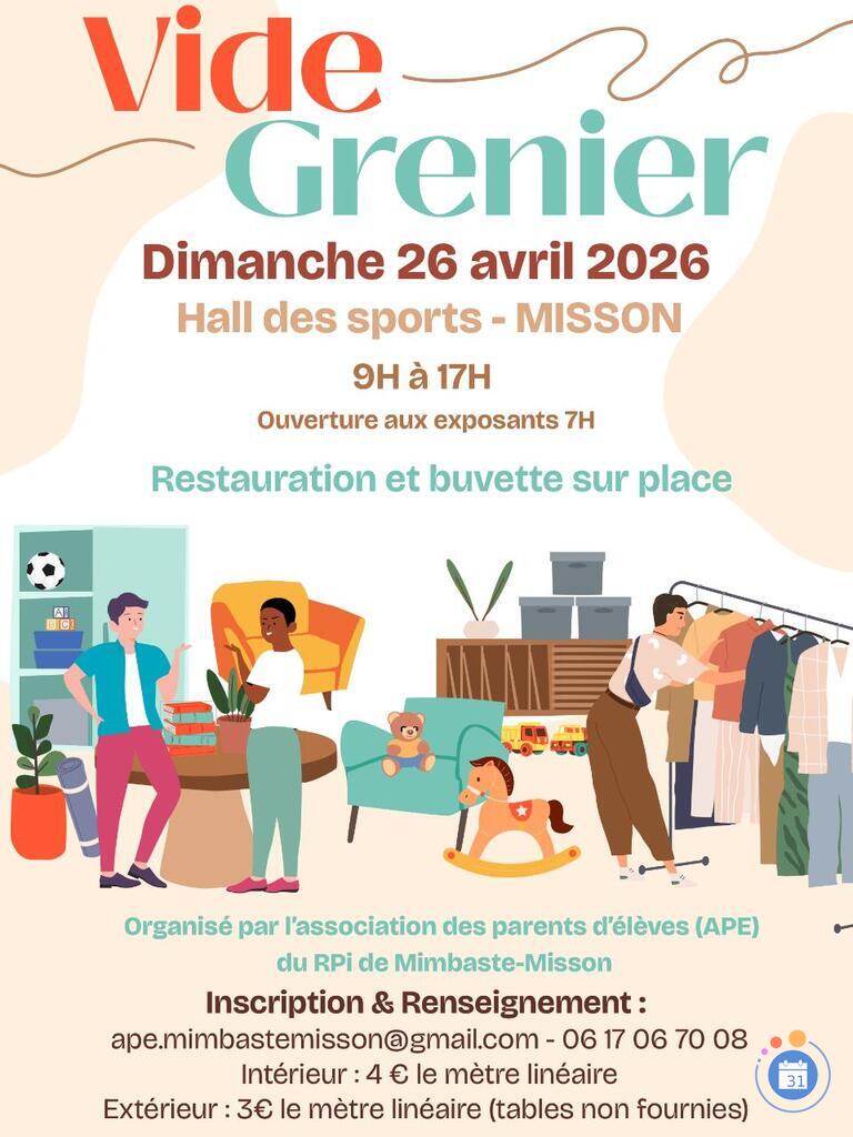 Image Vide grenier ape mimbaste misson (photo 1)