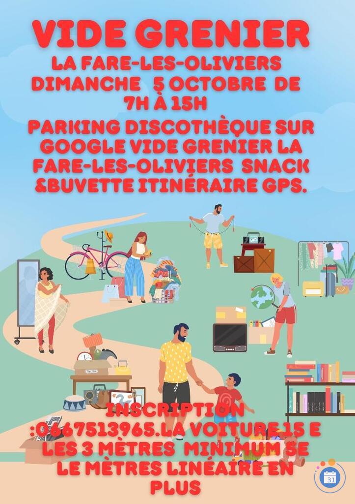Image Vide grenier la fare les oliviers (photo 1)