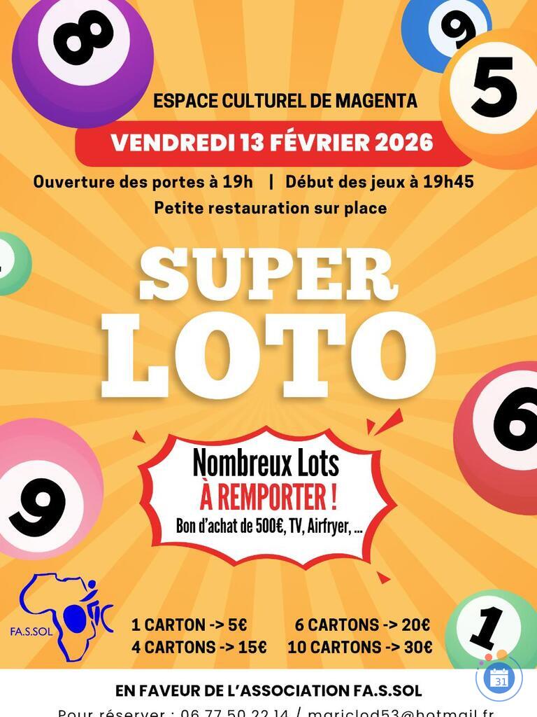 Image Loto du vendredi 13 fevrier 2026 organise par fa.s.sol (photo 1)