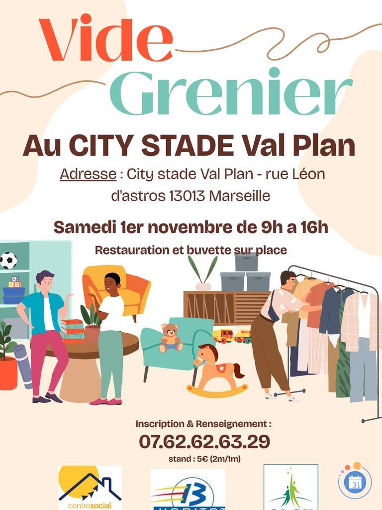 Image Vide-grenier city stade val plan 13013 (photo 1)