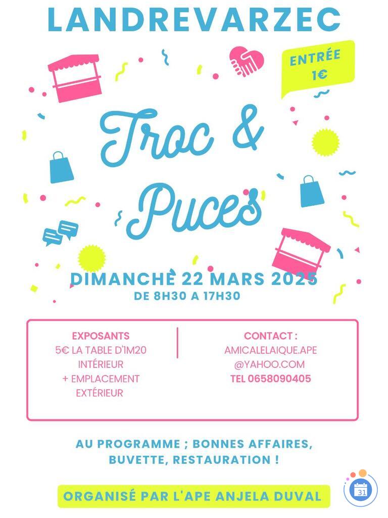 Image Troc et puces APE anjela duval de Landrevarzec (photo 1)