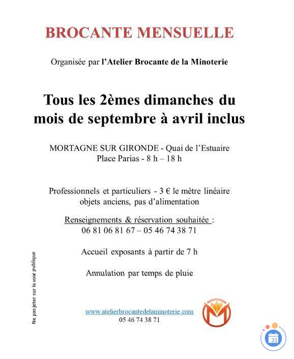 Image Brocante mensuelle de la Minoterie (photo 1)